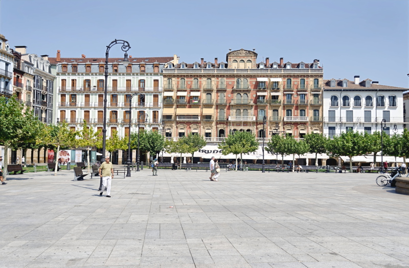 9 - The historic Plaza del Castillo located in the heart of Pamplona, Navarre, Spain